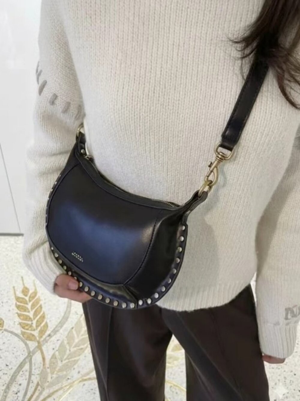 Isabel Marant Calfskin Shoulder Bag - Black, Brand New, Original Price: 470